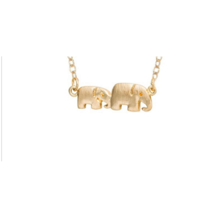 18K GOLD FILLED Elephant Necklace unisex Image 1