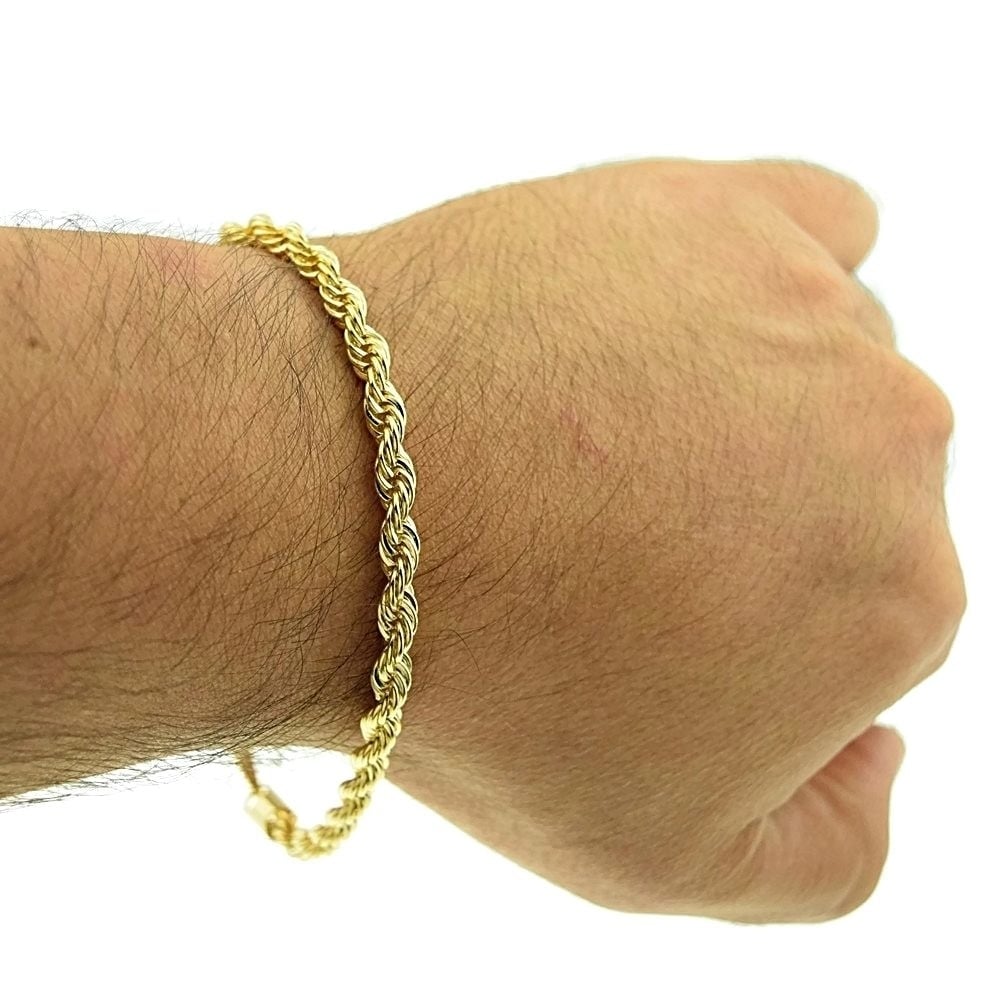 18K Gold Rope Bracelet Image 1