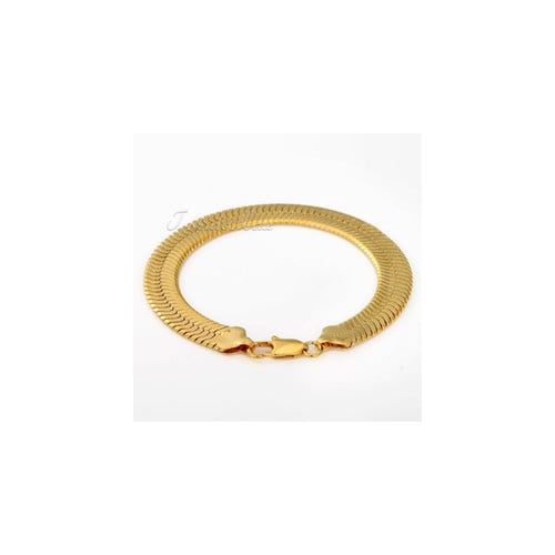 14K Gold Filled Herringbone Flat anklet 10 Image 1