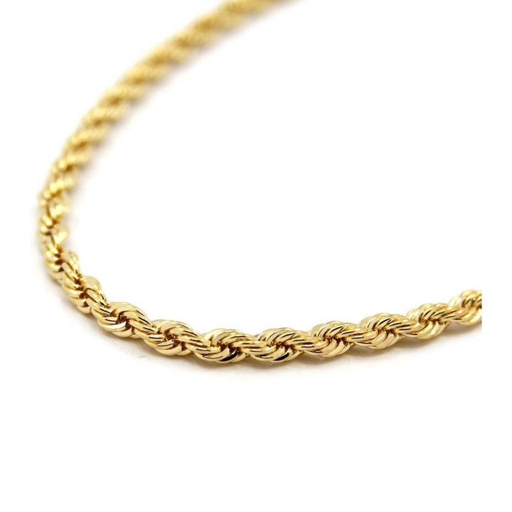 14K Gold Filled Rope Anklet 9" Image 1