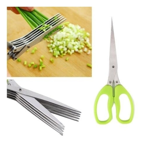 Multi-functional Stainless Steel Kitchen Knives Multi-Layers Scissors Image 1