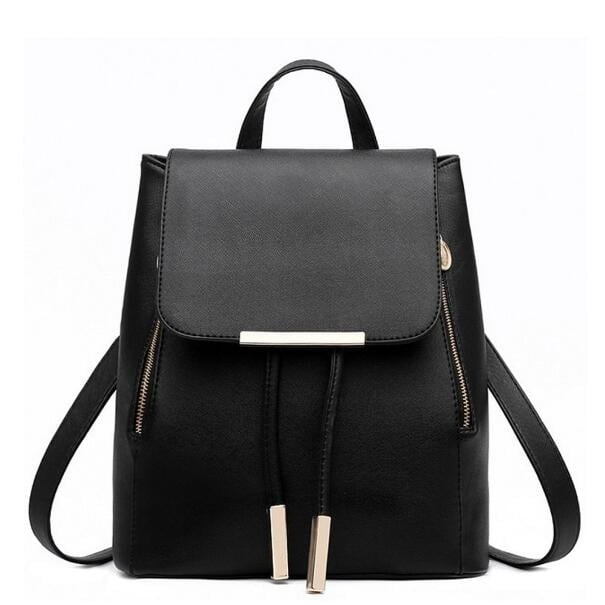 Fashion PU Leather Backpack Student Backpack Image 1