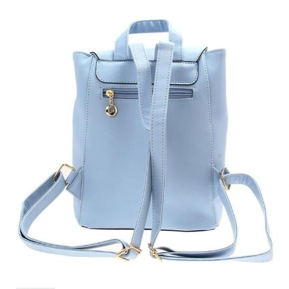 Fashion PU Leather Backpack Student Backpack Image 3