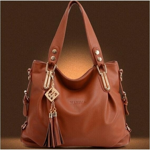 Womens Fashion Casual Leather Handbags Totes Image 3