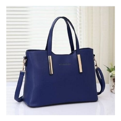 Ladies PU Leather Handbags Casual Shoulder Bags Image 3