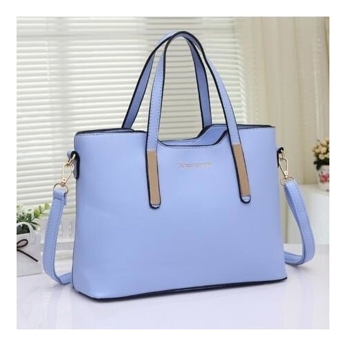 Ladies PU Leather Handbags Casual Shoulder Bags Image 4