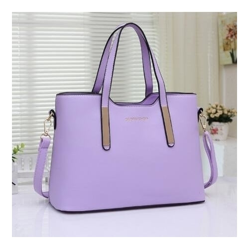 Ladies PU Leather Handbags Casual Shoulder Bags Image 4