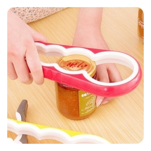 4 in 1 Multifunction Can Opener Bottle Wrench Openers (Random Color) Image 1