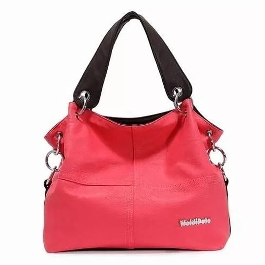 Women PU Leather Splice Grafting Vintage Hobo Shoulder Bags Image 4