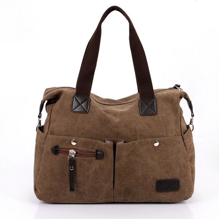 Womens Vintage Canvas handbag shoulder Messenger bag Image 1