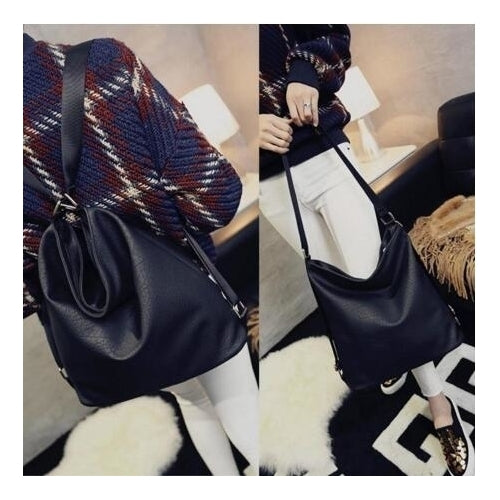 Fashion PU leather Backpack Crossbody Shoulder Handbags Image 2