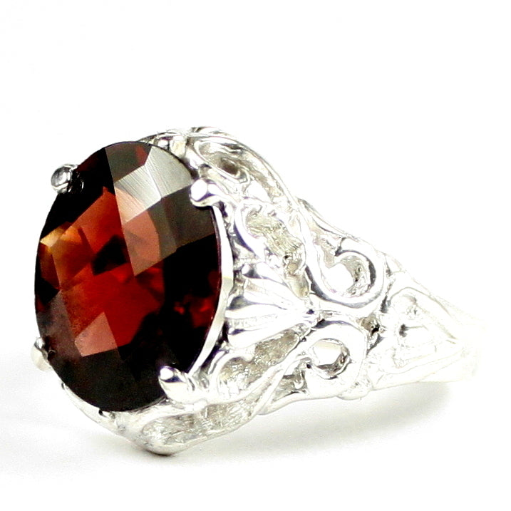 SR114 Mozambique Garnet 925 Sterling Silver Ring, Image 2