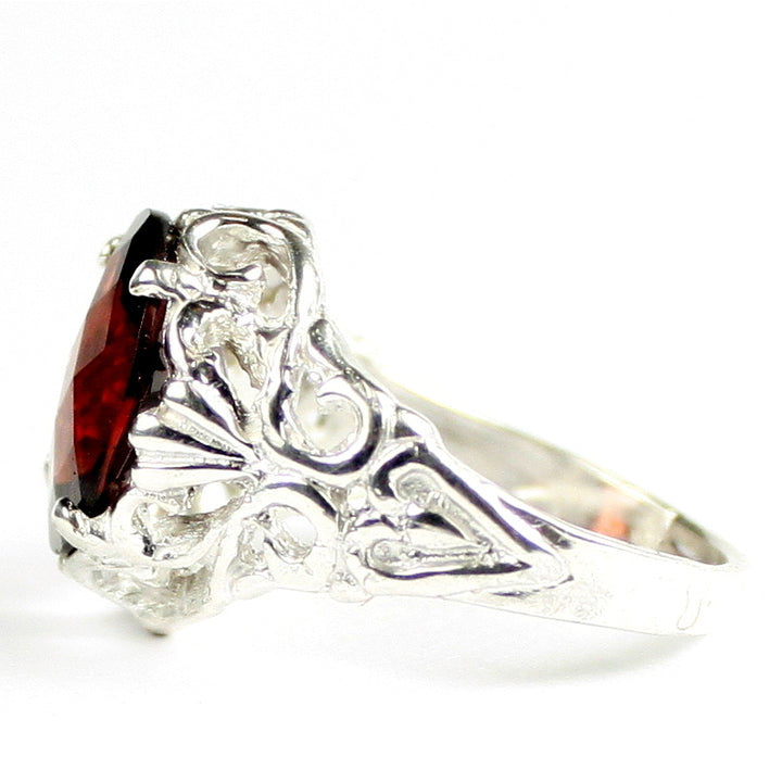 SR114 Mozambique Garnet 925 Sterling Silver Ring, Image 3