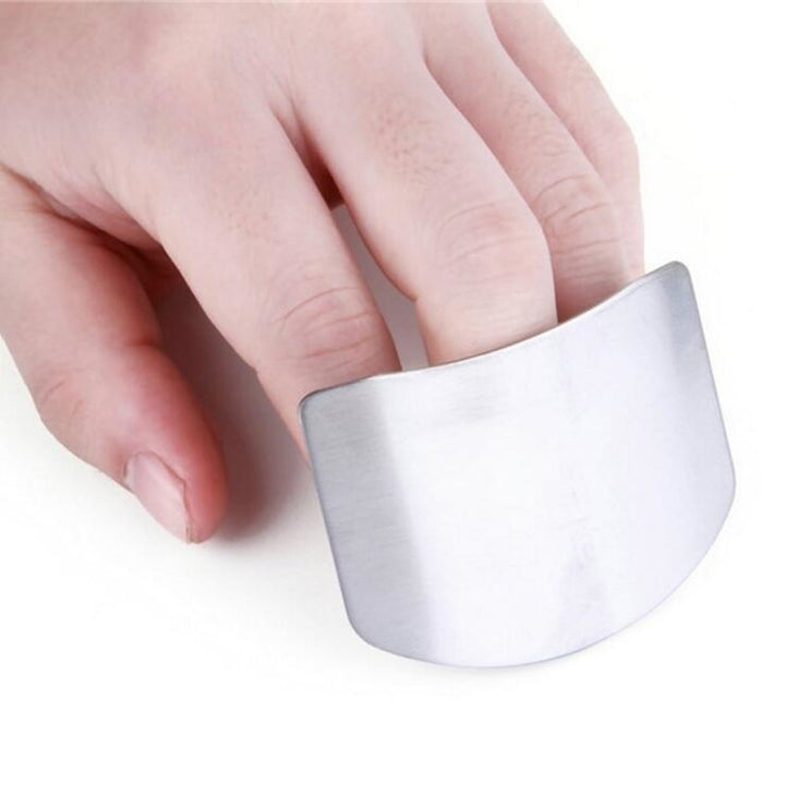Stainless Steel Finger Hand Protector Guard Chop Safe Slice Knife Image 4