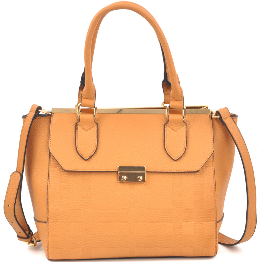 Dasein Fashion Satchel Shoulder Bag with Shoulder Strap Image 1