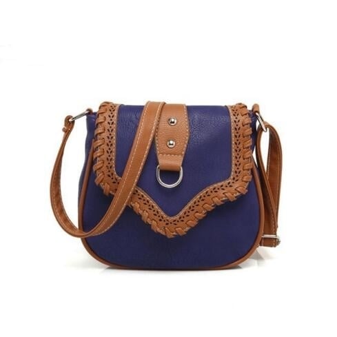 Crossbody Hollow Out PU Leather Messenger Bags Image 3