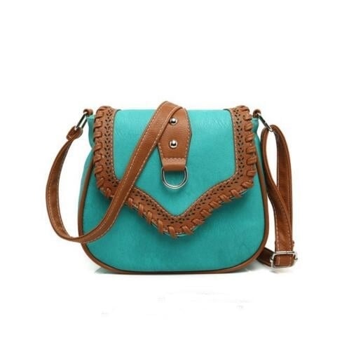 Crossbody Hollow Out PU Leather Messenger Bags Image 4