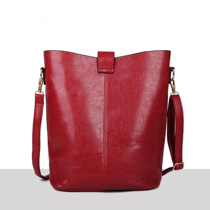 Simple Wild Bucket Bag Fashion Shoulder Messenger Bag Image 4