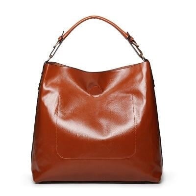 Womens Leather Handle Shoulder Slippery Bag Image 1