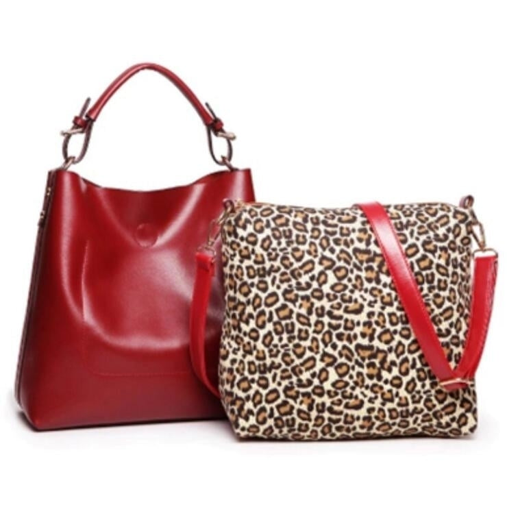 Womens Leather Handle Shoulder Slippery Bag Image 6