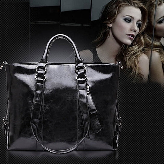 PU Leather Tote Messenger Shoulder Bags Image 2