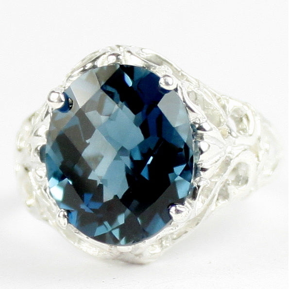 SR114 London Blue Topaz 925 Sterling Silver Ring, Image 1