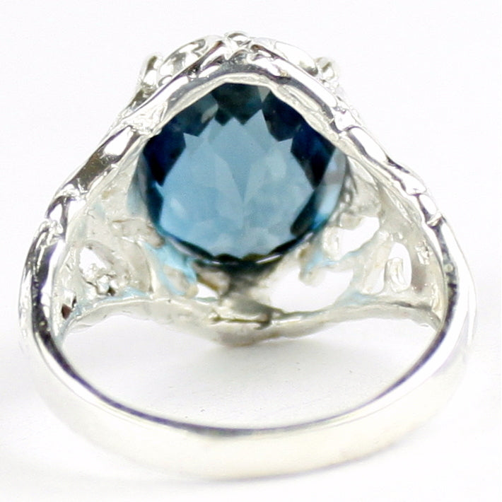 SR114 London Blue Topaz 925 Sterling Silver Ring, Image 4