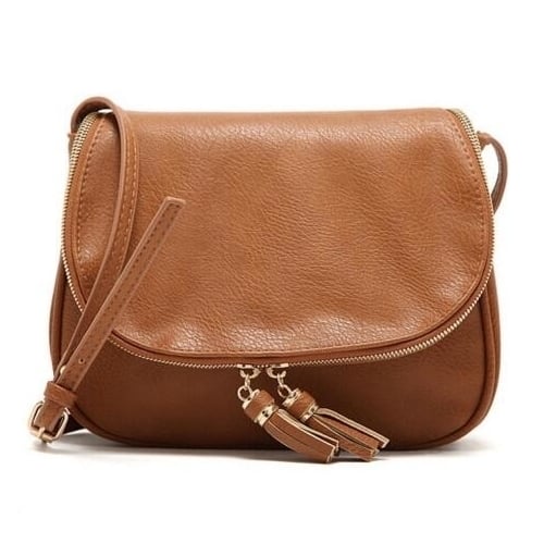 Women Leather Handbag Messenger Crossbody Shoulder Bag Image 2