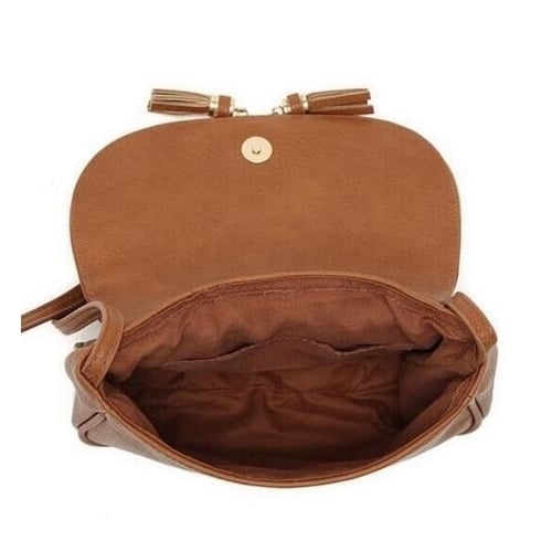 Women Leather Handbag Messenger Crossbody Shoulder Bag Image 3