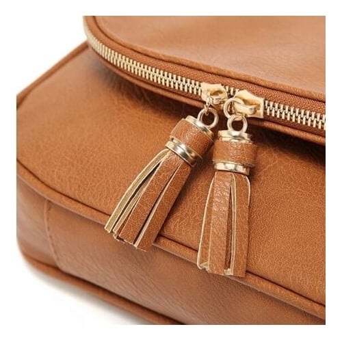 Women Leather Handbag Messenger Crossbody Shoulder Bag Image 4