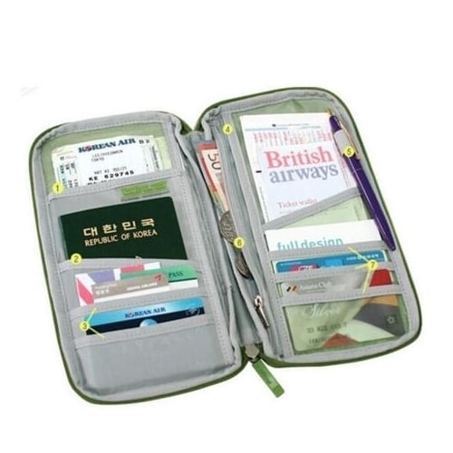 Travel Passport Ticket Wallet ID Bag Organiser Image 4