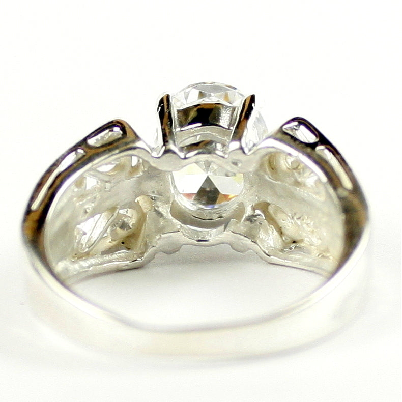 SR281 Cubic Zirconia 925 Sterling Silver Ring, Image 4