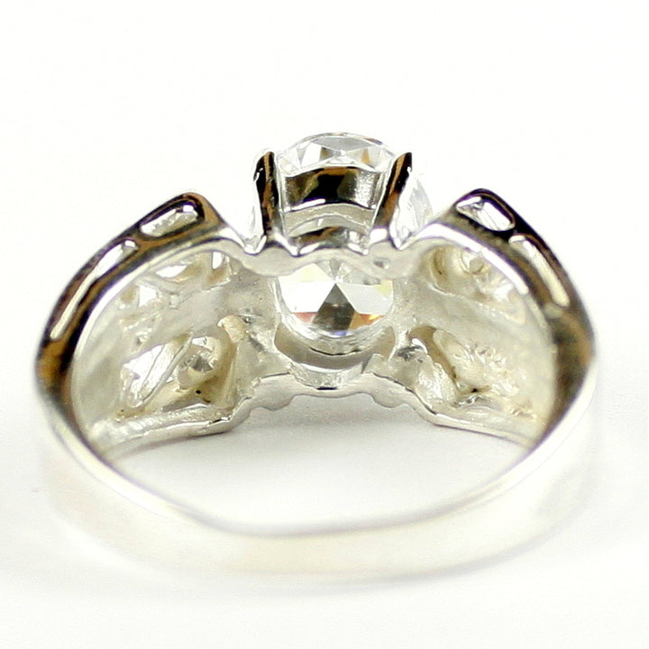 SR281 Cubic Zirconia 925 Sterling Silver Ring, Image 4