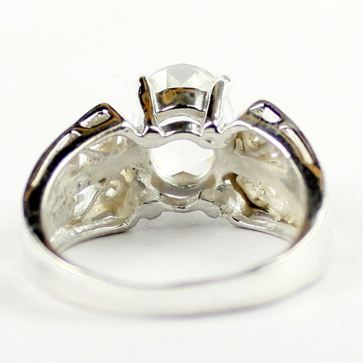 SR281 Silver Topaz 925 Sterling Silver Ring, Image 4