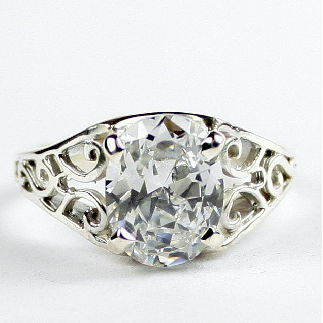 Sterling Silver Ladies Ring Cubic Zirconia SR005 Image 1