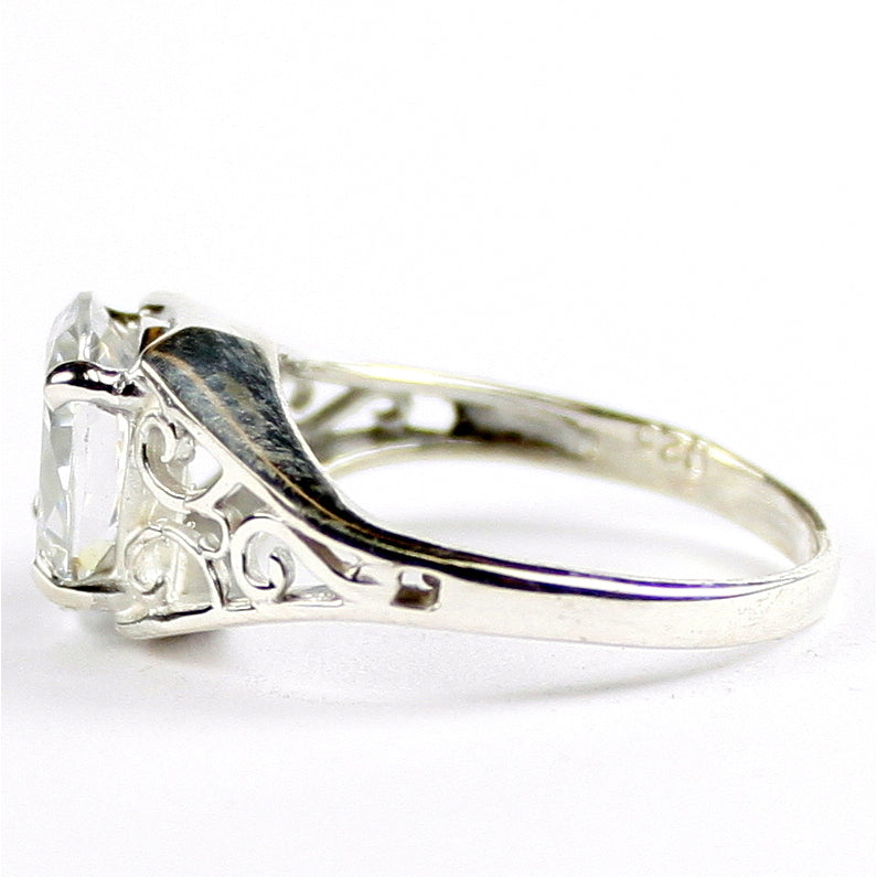 Sterling Silver Ladies Ring Cubic Zirconia SR005 Image 3