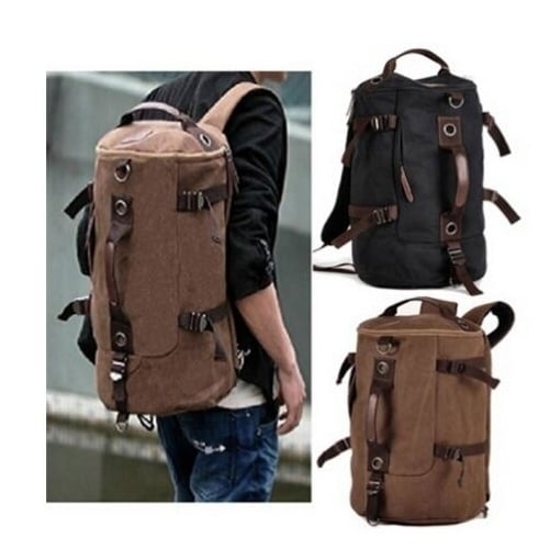 Fashion Portable Canvas Man Backpack Rucksack Travel Outdoor Bag Image 1