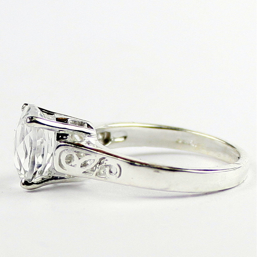 SR366 Silver Topaz 925 Sterling Silver Ring, Image 3