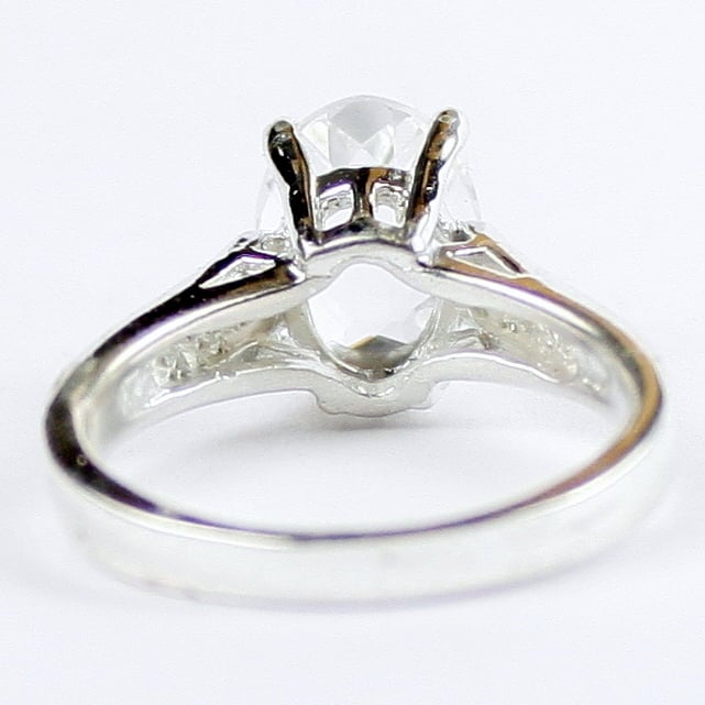 SR366 Silver Topaz 925 Sterling Silver Ring, Image 4