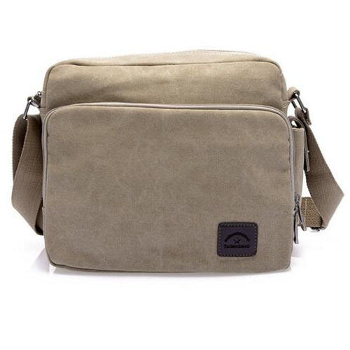 Multifunction Men Canvas Business Crossboby Shoulder Messenger Card Bag Image 6