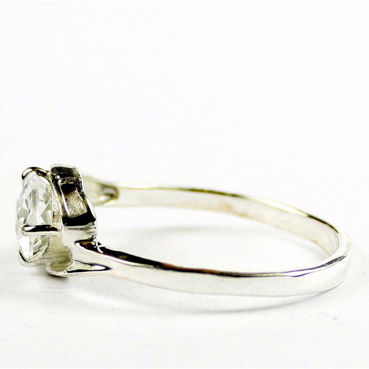 SR186 Silver Topaz 925 Sterling Silver Ring, Image 3