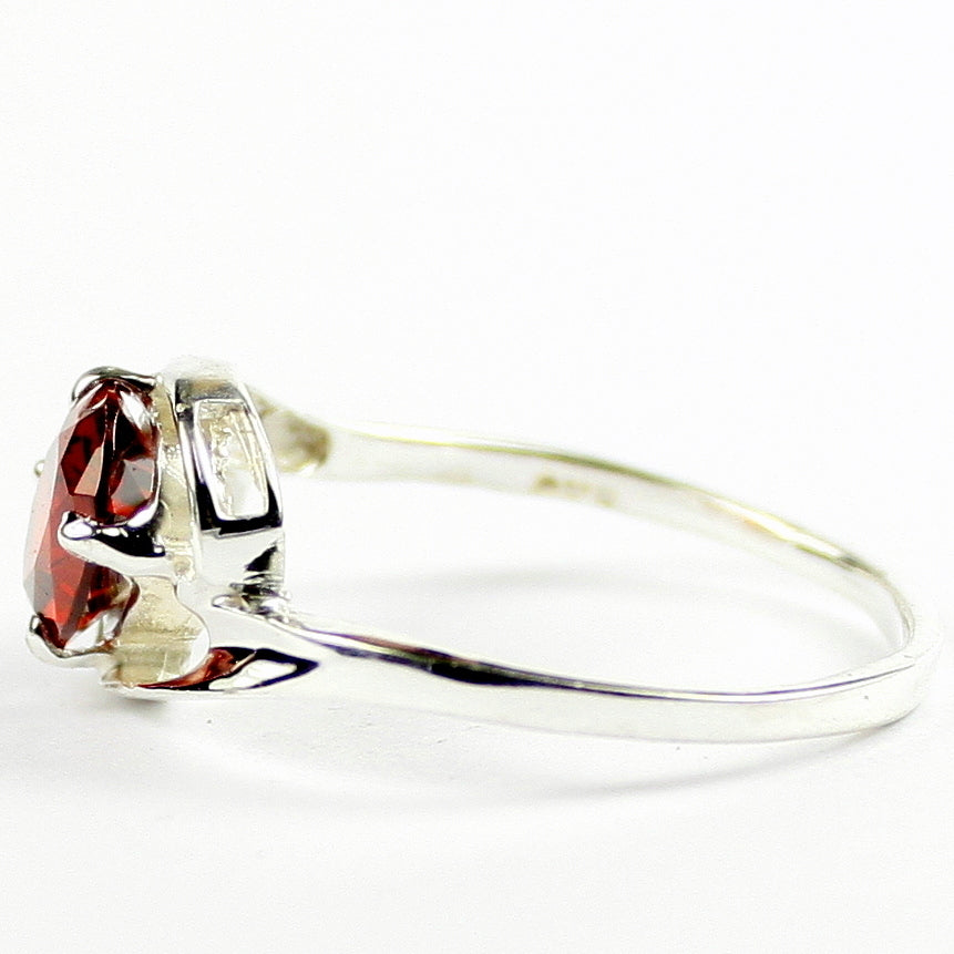 SR186 Garnet CZ 925 Sterling Silver Ring, Image 3