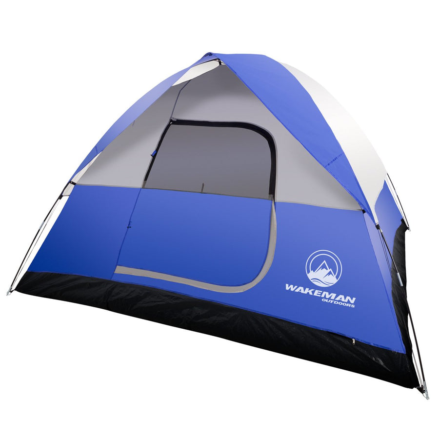 6-Person TentWater Resistant Dome Tent for Camping With Removable Rain Fly And Carry BagRebel Bay 6 Person Tent (Blue) Image 1