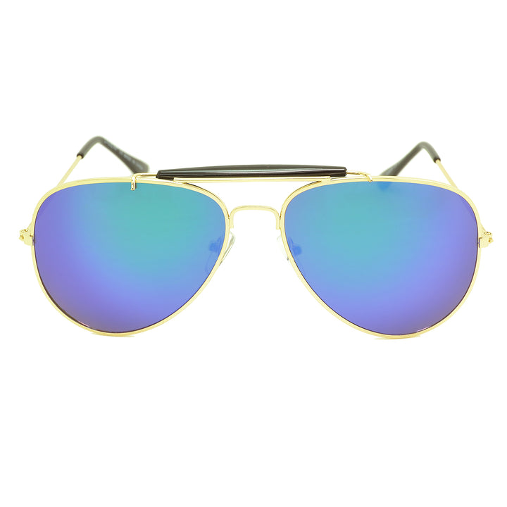 Dasein Men Classic Aviator Metal Frame Mirrored Polarized Sunglasses UV400 Protection60mm Image 3