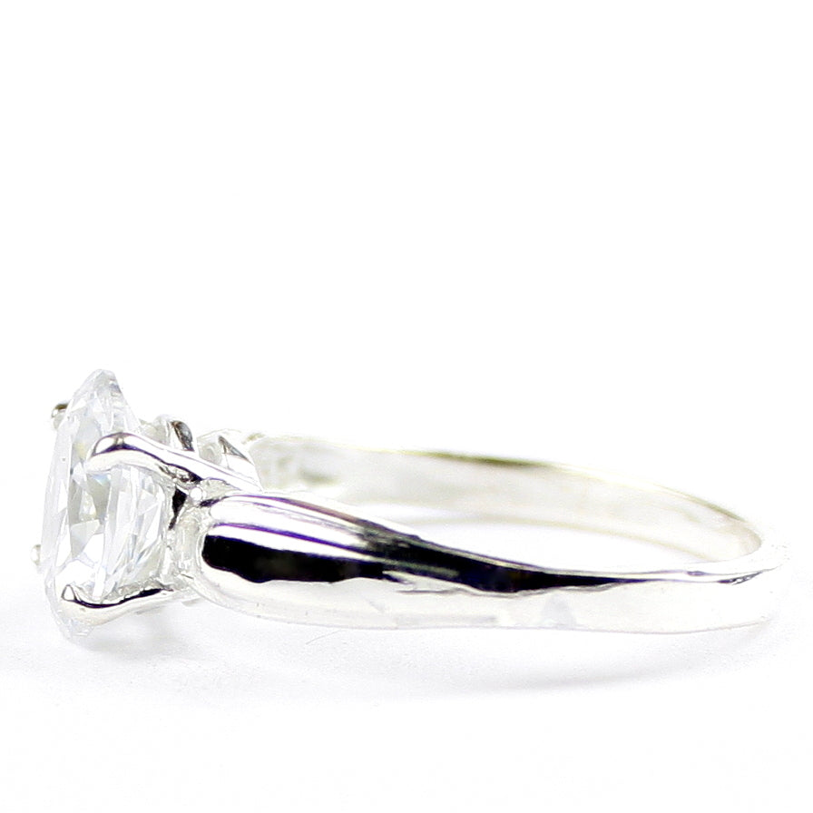 Sterling Silver Ladies Ring Cubic Zirconia SR058 Image 3