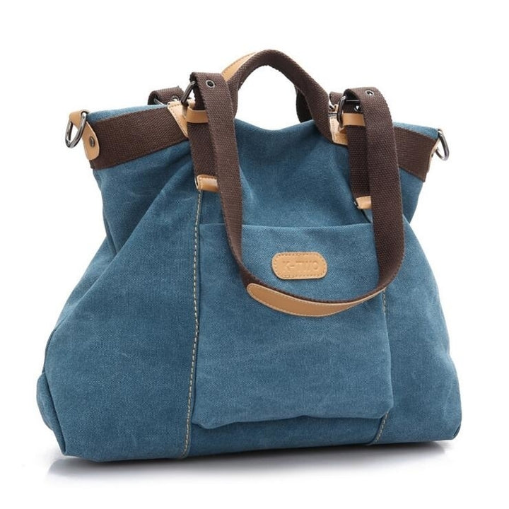 Retro Fashionable Hand-held Shoulder Messenger Bag Canvas Bag Image 3