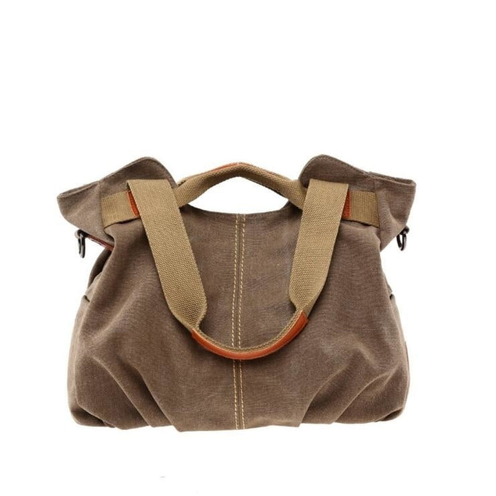 Casual Handle Shoulder Skew Canvas Bag Image 1