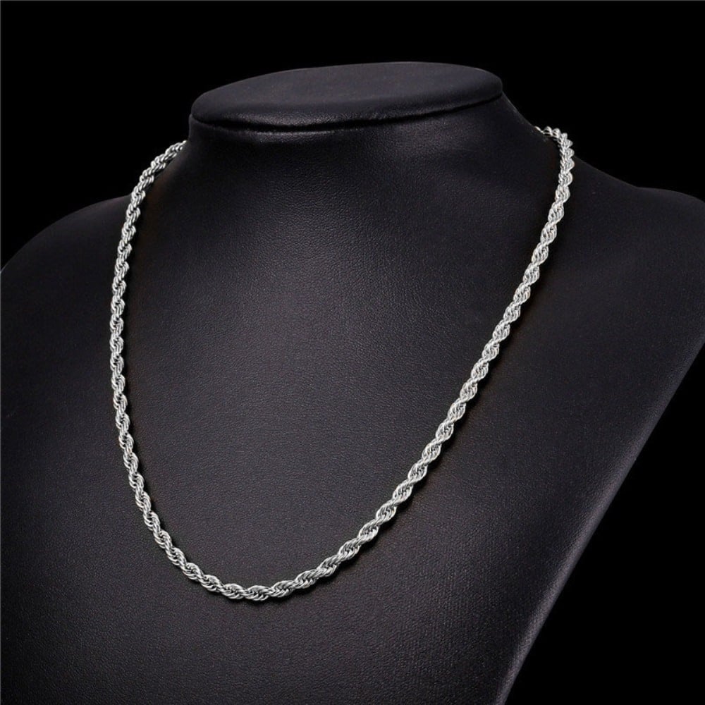 Stainless Steel 5mm Rope Chain 18" - 30" Image 2
