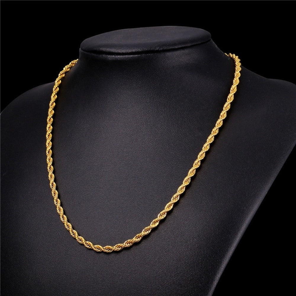 Stainless Steel 5mm Rope Chain 18" - 30" Image 3