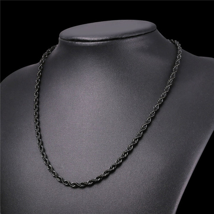 Stainless Steel 5mm Rope Chain 18" - 30" Image 4